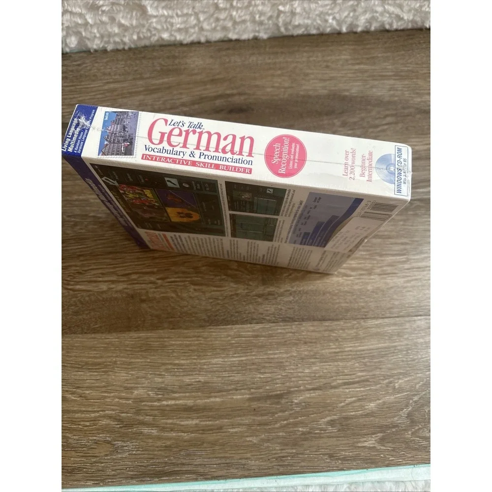 Vintage German Language Learning Software CD-ROM Sealed Windows 3.1 Living